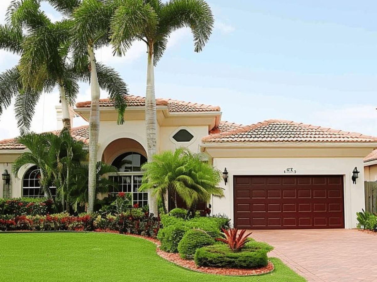Farmhouse estate landscaping