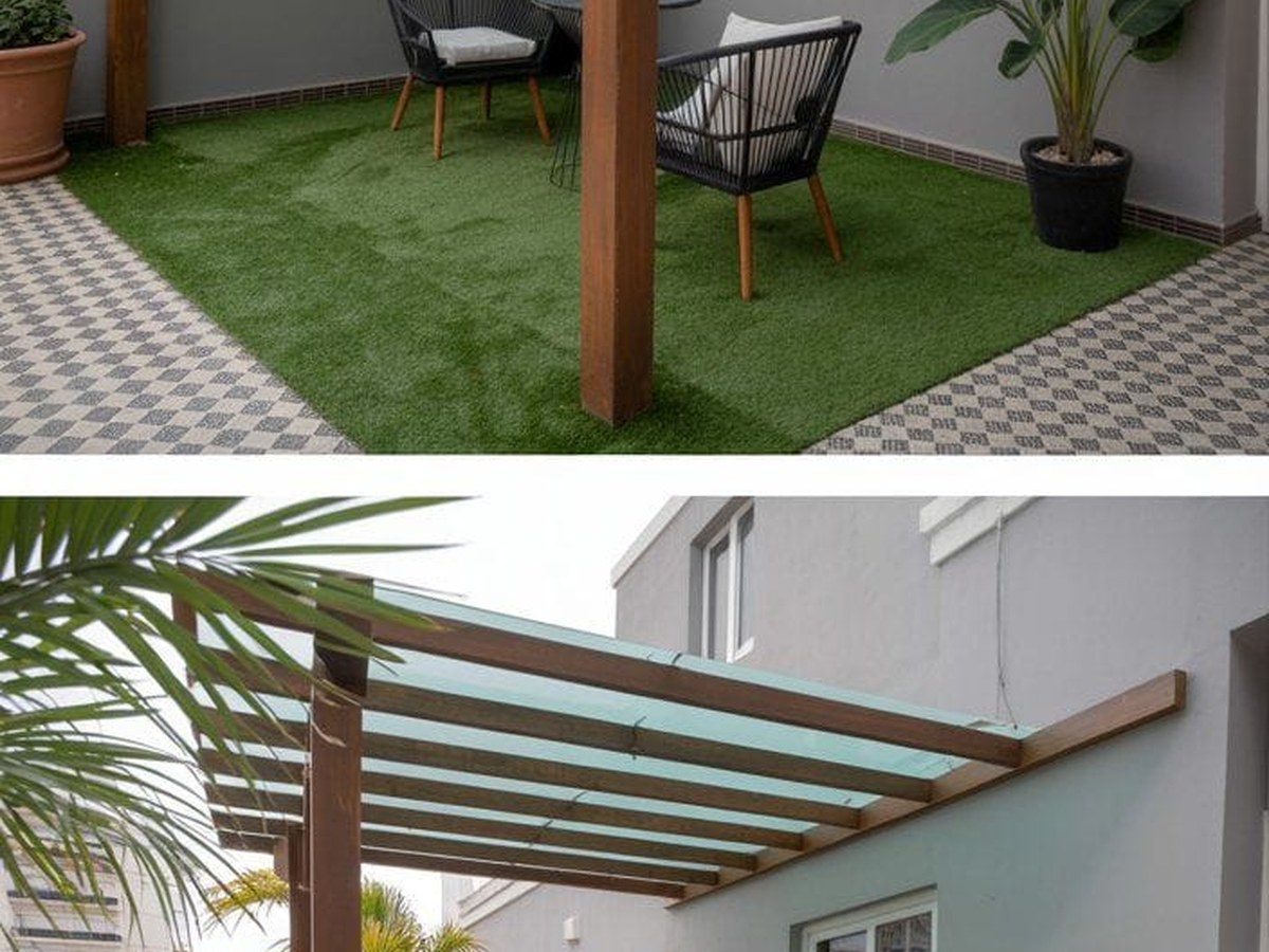 Terrace garden installation